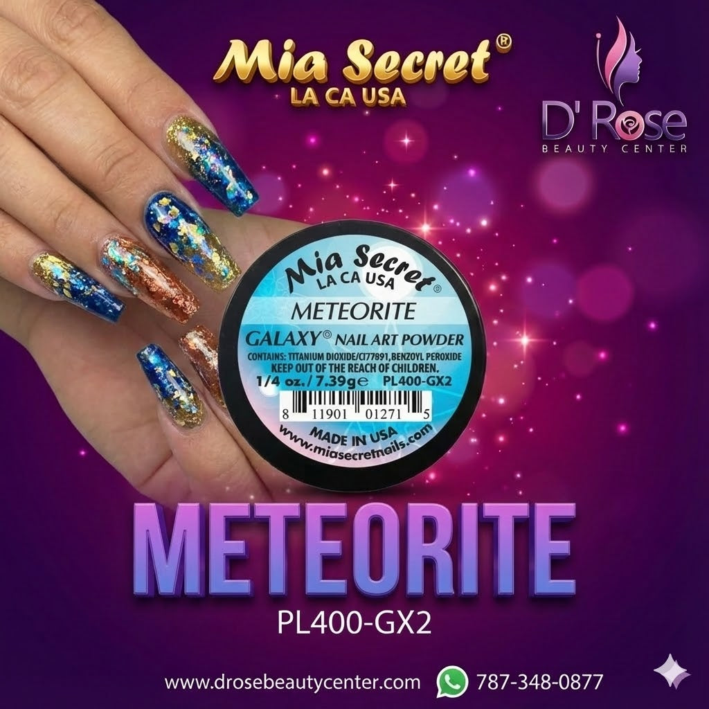✨💫 Mia Secret® METEORITE Galaxy Acrylic Powder – Efecto Galáctico Profesional | 1/4 oz