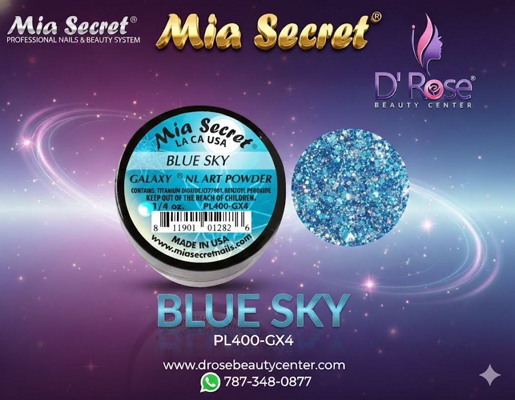 🌌 Galaxy Nail Art Powder BLUE SKY — PL400-GX4 (1/4 oz)