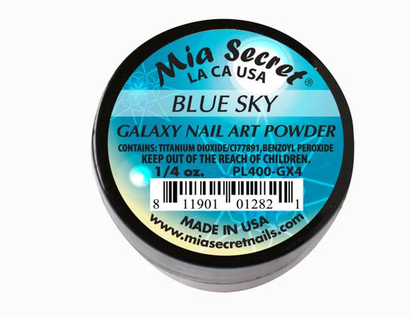 🌌 Galaxy Nail Art Powder BLUE SKY — PL400-GX4 (1/4 oz)