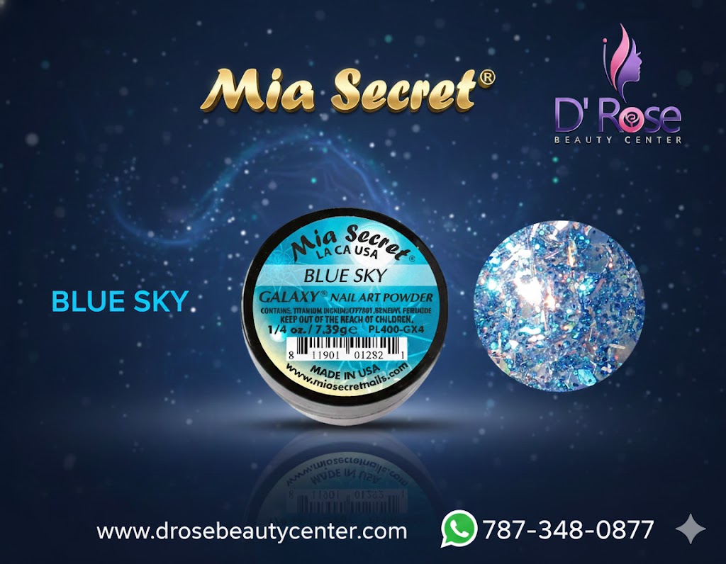 🌌 Galaxy Nail Art Powder BLUE SKY — PL400-GX4 (1/4 oz)