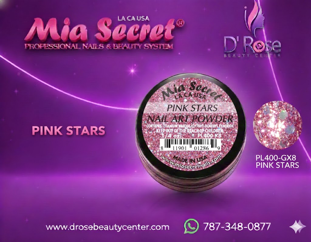 💖✨ MIA SECRET – GALAXY COLLECTION “PINK STARS” ✨💖 🌌 Acrylic Nail Art Powder PL400-GX8 | 1/4 oz
