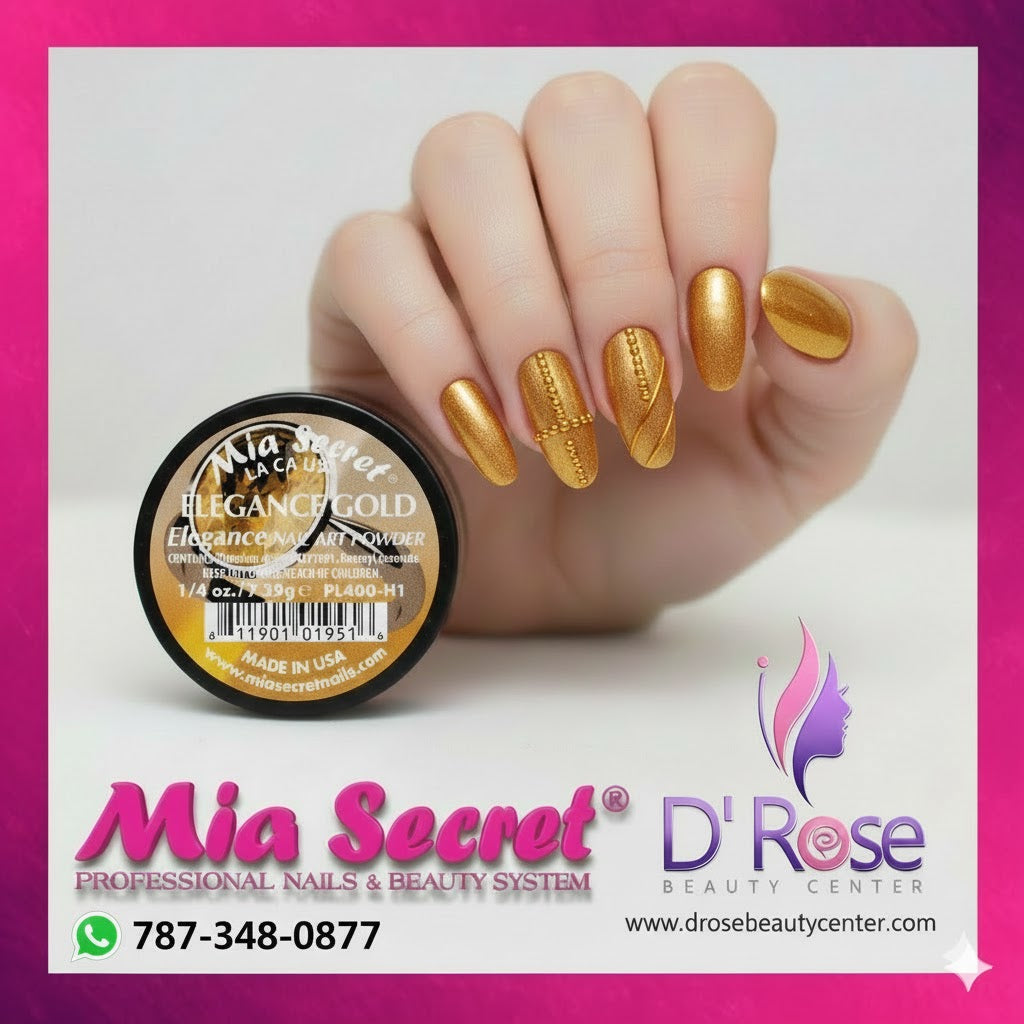 💛 Mia Secret – Elegance Gold PL400-H1 | Acrylic Art Powder 1/4 oz