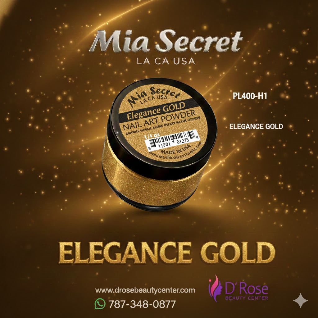💛 Mia Secret – Elegance Gold PL400-H1 | Acrylic Art Powder 1/4 oz