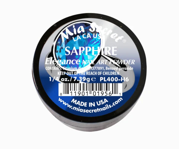 💎✨ MIA SECRET – ELEGANCE COLLECTION SAPPHIRE PL400-H6 | Nail Art Powder Acrílico Profesional – 1/4 oz