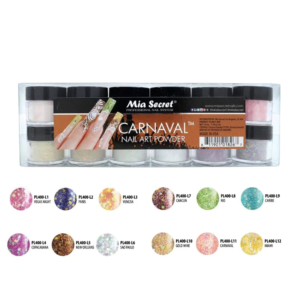 🎨✨ MIA SECRET – CARNAVAL™ KIT 12 PIEZAS  PL400-L-MIX-12