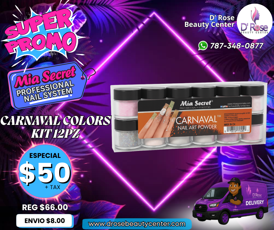 🎨✨ MIA SECRET – CARNAVAL™ KIT 12 PIEZAS  PL400-L-MIX-12