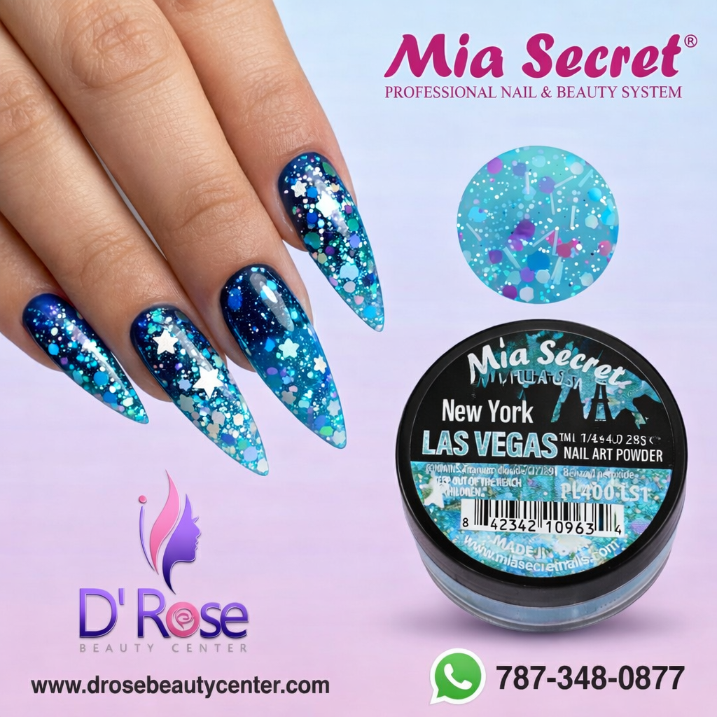 💎✨ NEW YORK – LAS VEGAS® Collection Acrílico Glitter Profesional 1/4 oz | PL400-LS1 ✨💎