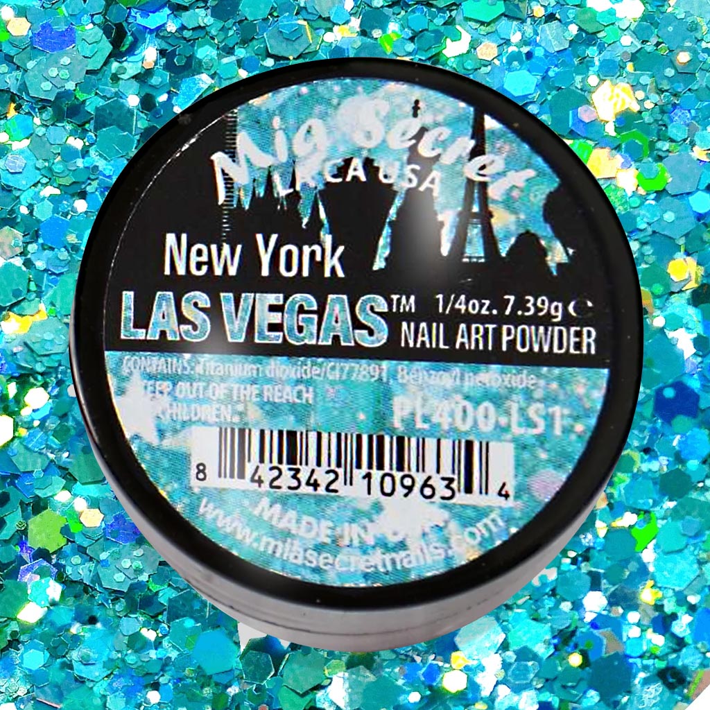 💎✨ NEW YORK – LAS VEGAS® Collection Acrílico Glitter Profesional 1/4 oz | PL400-LS1 ✨💎