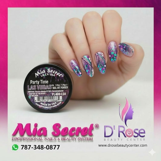🎉✨ PARTY TIME LAS VEGAS™ – Glitter Acrílico Profesional de Alto Impacto | 1/4 oz (PL400-LS4)