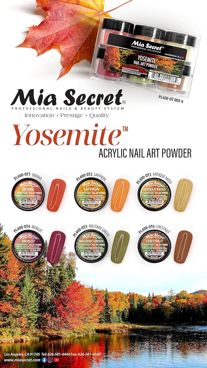 🍁✨ MIA SECRET – YOSEMITE™ KIT ACRÍLICO 6 PIEZAS