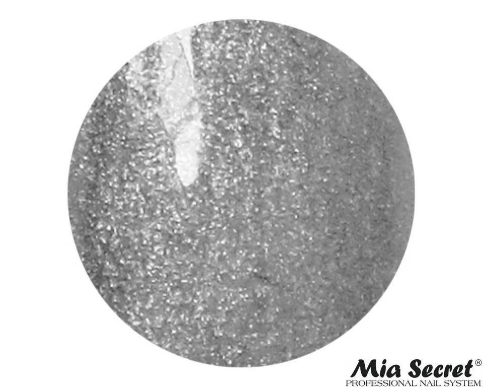 💎 Mia Secret Polvo Acrílico Silver Pearl (1/4 oz) | Colección Pearl, Acabado Plateado Nacarado PL400-PR11