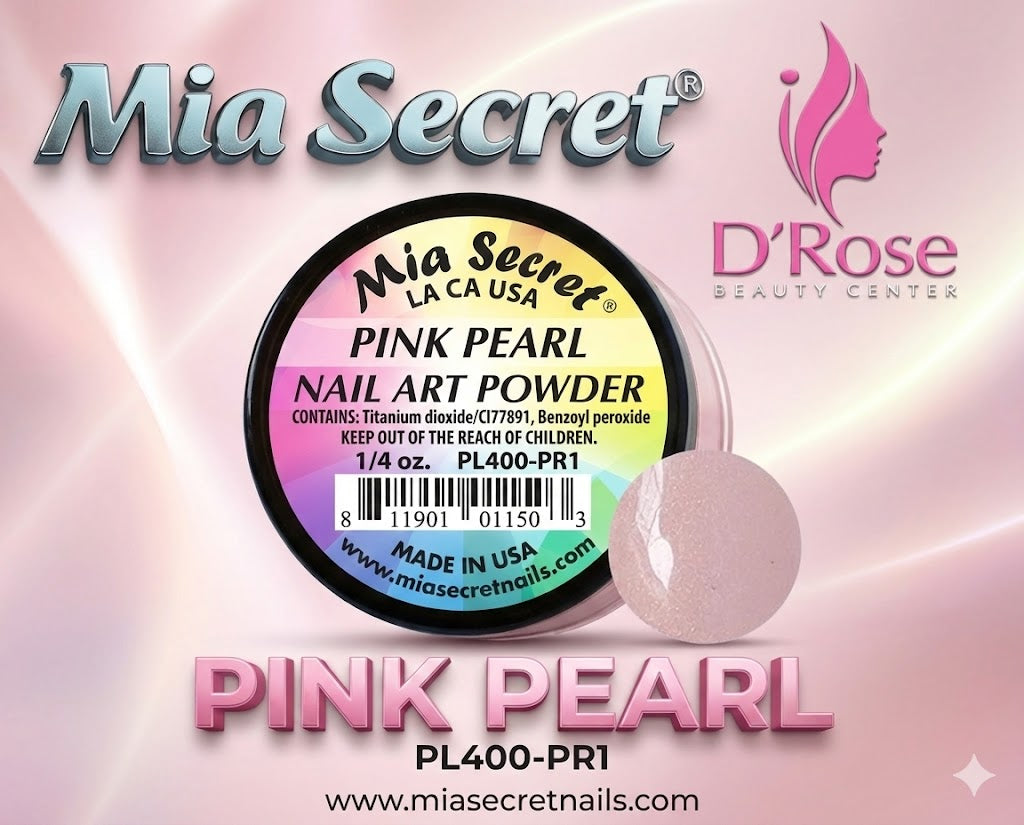 💖✨ PINK PEARL – Pearl Collection | Acrílico Profesional Rosa Perlado de Lujo (1/4 oz) ✨💖  Pink Pearl de M