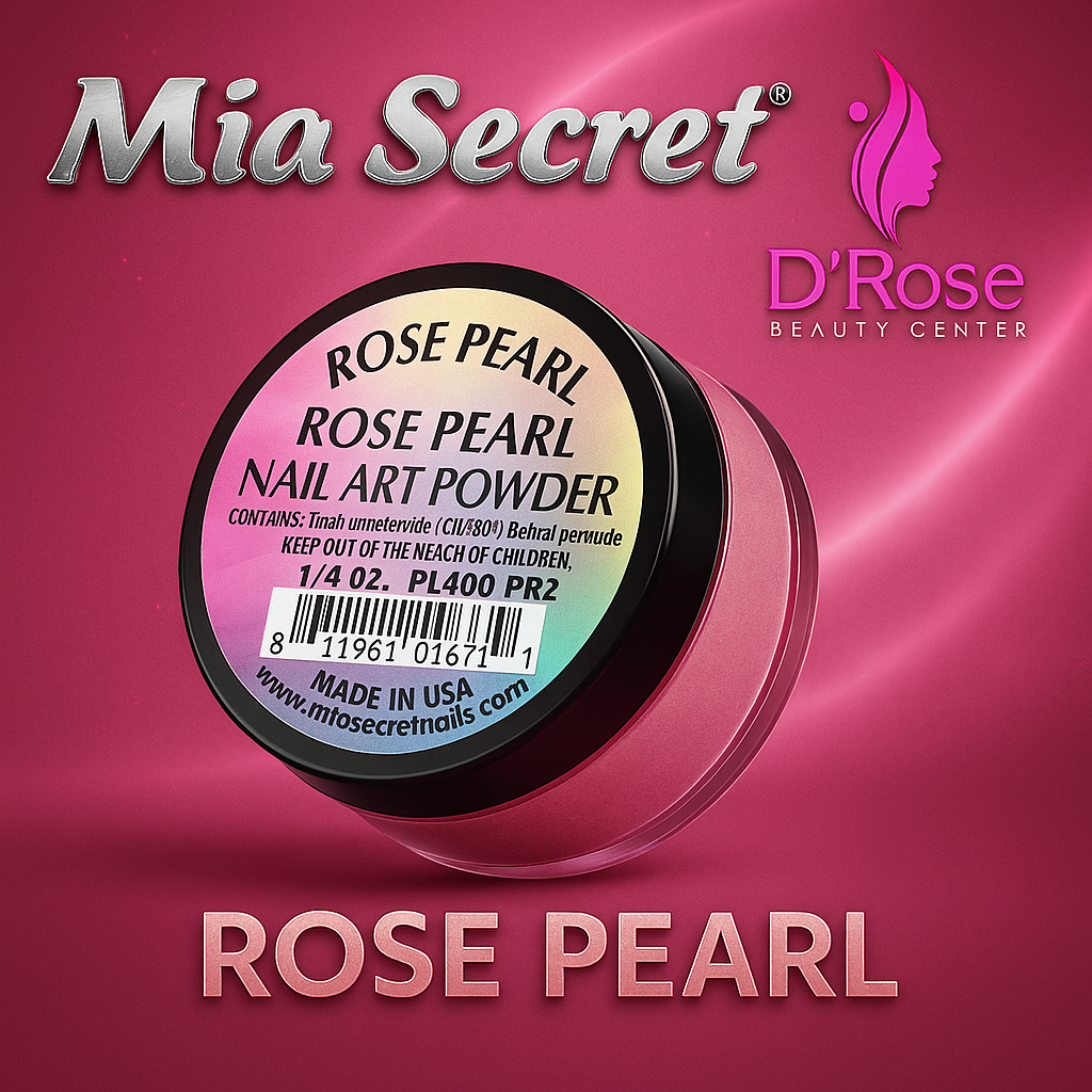 💎 Mia Secret Polvo Acrílico Rose Pearl (1/4 oz) | Colección Pearl, Acabado Rosado Nacarado PL400-PR2