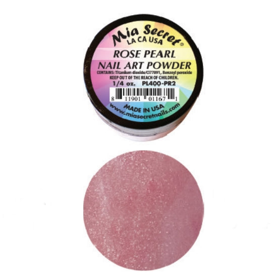 💎 Mia Secret Polvo Acrílico Rose Pearl (1/4 oz) | Colección Pearl, Acabado Rosado Nacarado PL400-PR2