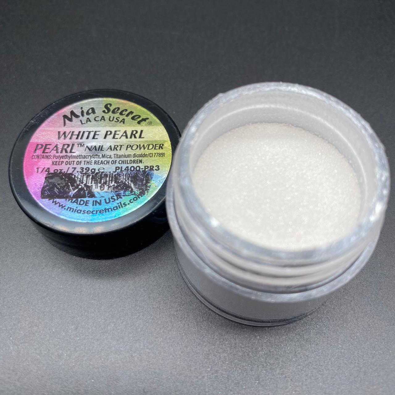 💎✨ MIA SECRET – WHITE PEARL PL400-PR3 Elegancia Perla Profesional para Nail Art de Lujo ✨💎