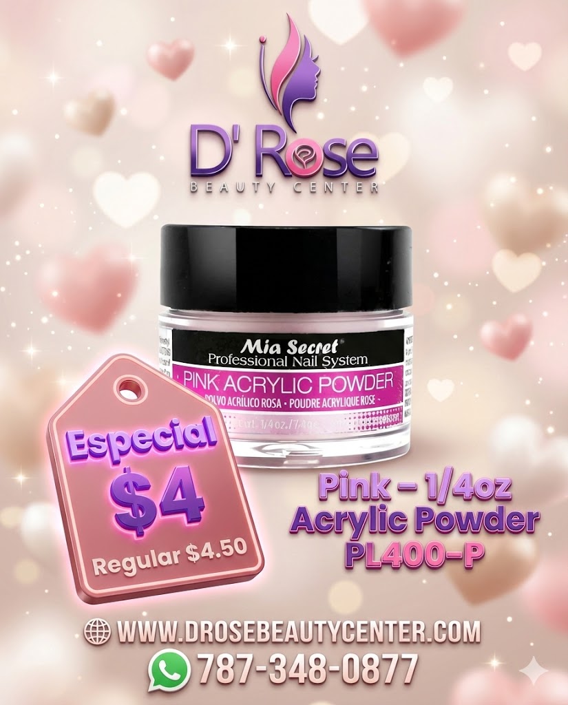 💖 Mia Secret® Pink Acrylic Powder French-3D 1/4 oz | PL400-P