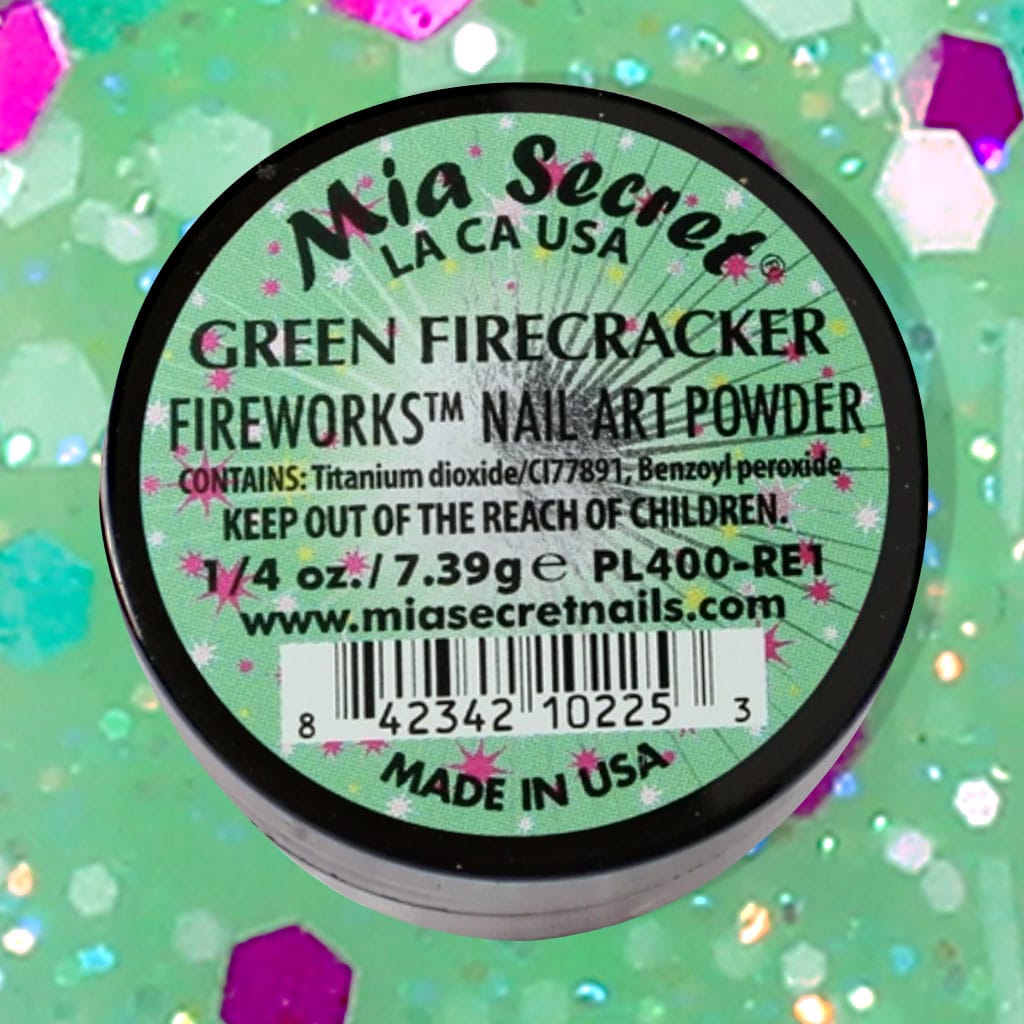 💚✨ GREEN FIRECRACKER – FIREWORKS® | Uñas Llenas de Energía y Color ✨💚
