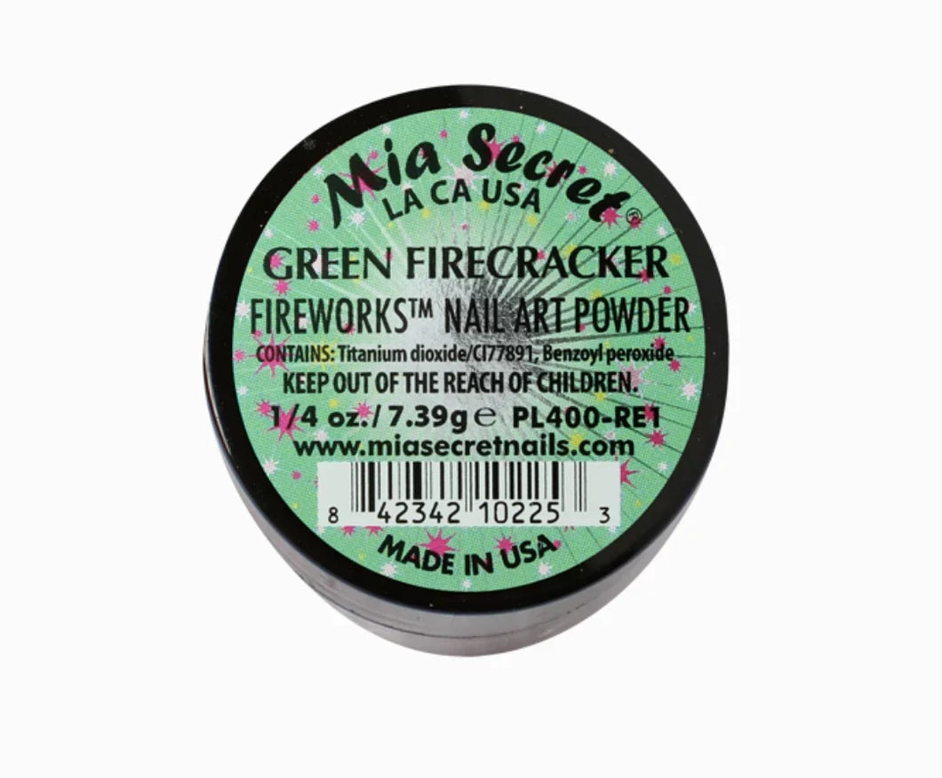 💚✨ GREEN FIRECRACKER – FIREWORKS® | Uñas Llenas de Energía y Color ✨💚