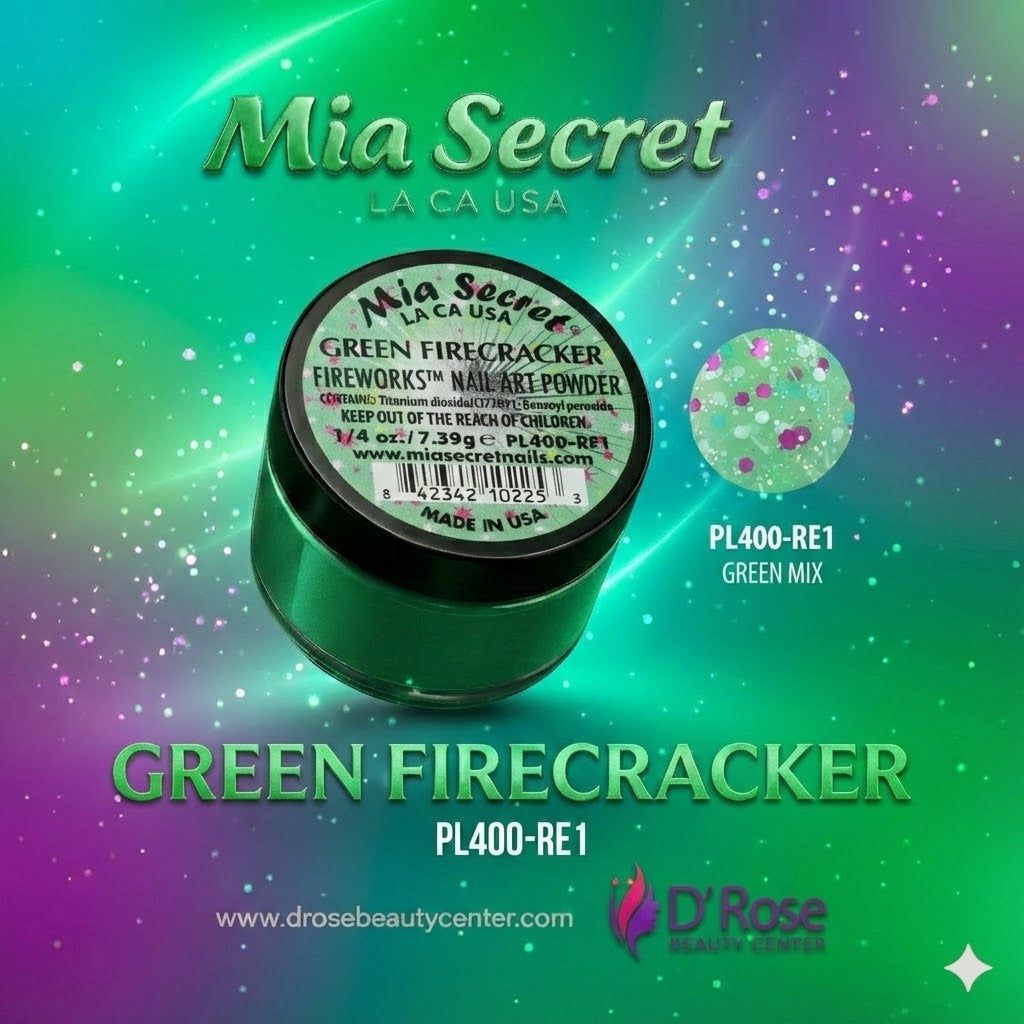 💚✨ GREEN FIRECRACKER – FIREWORKS® | Uñas Llenas de Energía y Color ✨💚