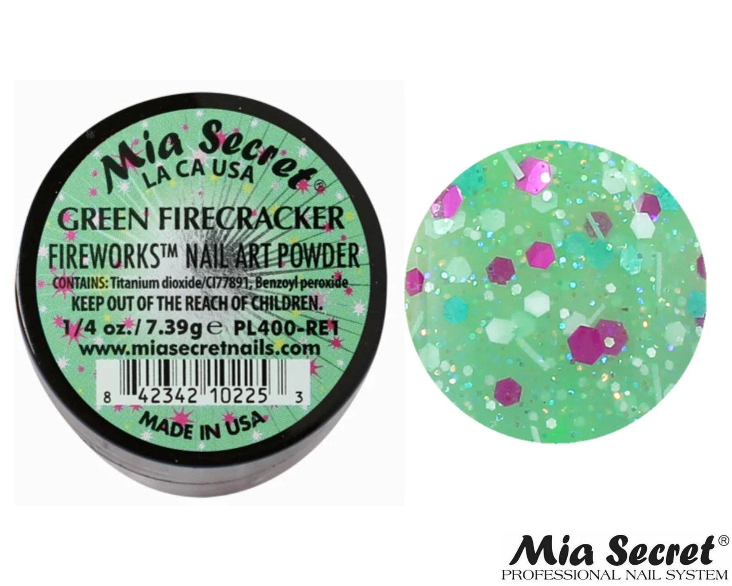 💚✨ GREEN FIRECRACKER – FIREWORKS® | Uñas Llenas de Energía y Color ✨💚