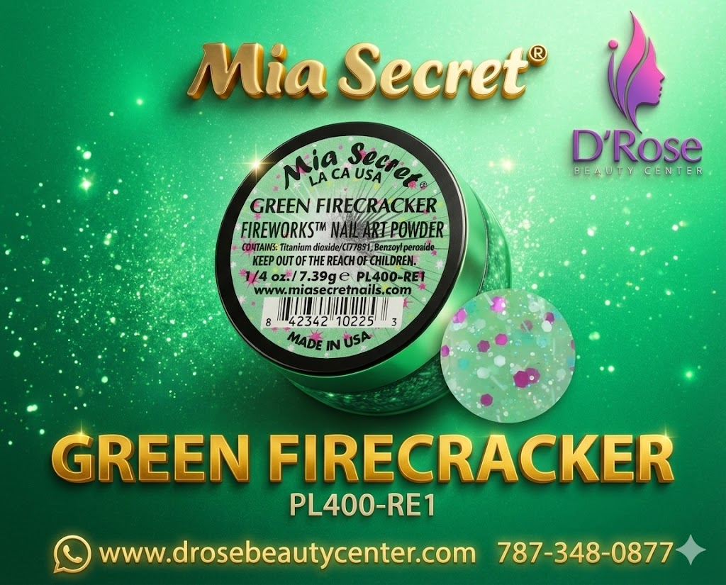 💚✨ GREEN FIRECRACKER – FIREWORKS® | Uñas Llenas de Energía y Color ✨💚