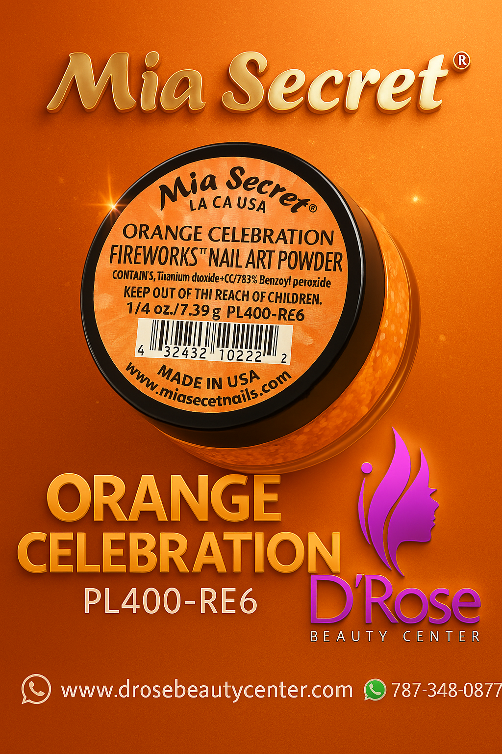 💥🔥 Mia Secret FIREWORKS – Orange Celebration PL400-RE6 🔥💥