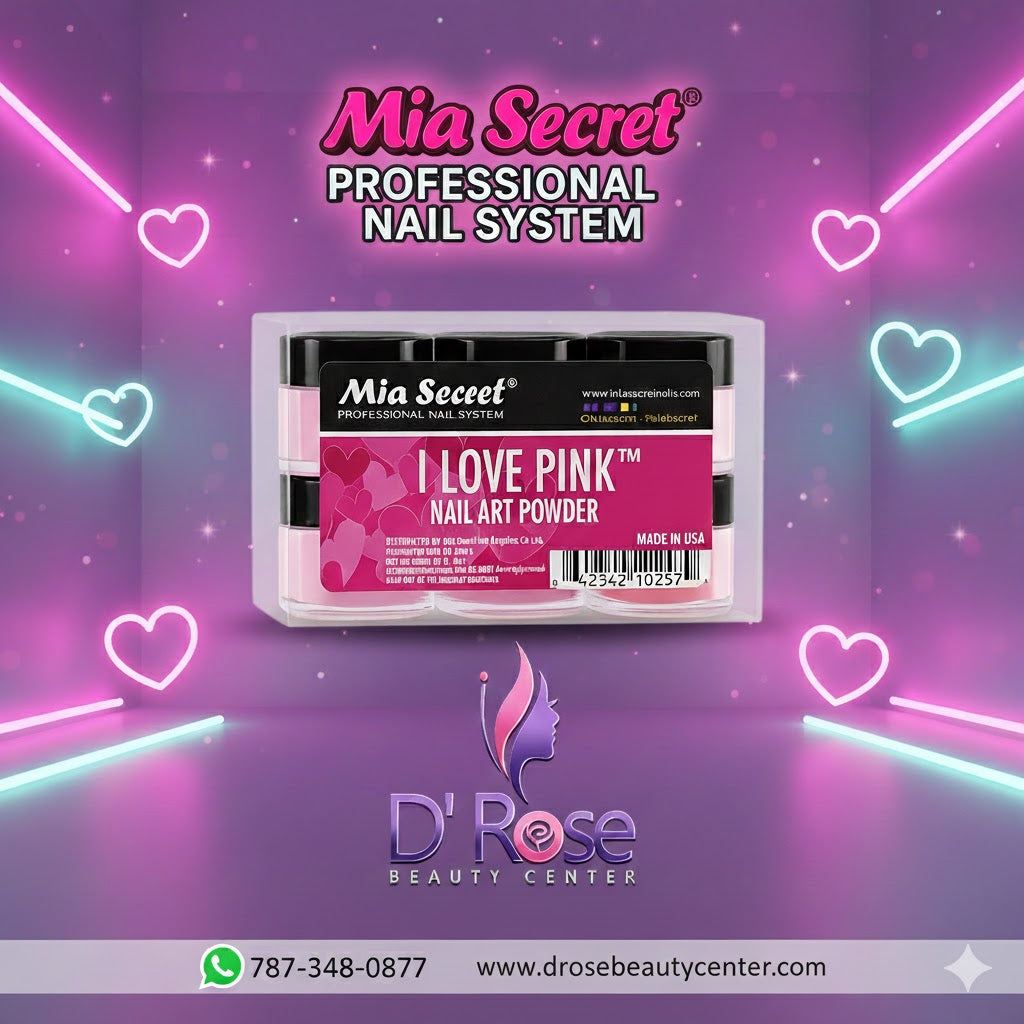 💗 Mia Secret – I Love Pink™ Kit Acrílico 6 Piezas | PL400-RM-MIX-6