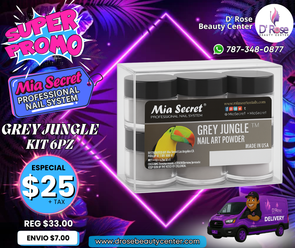 💎✨ MIA SECRET – GREY JUNGLE™ KIT 6 PIEZAS