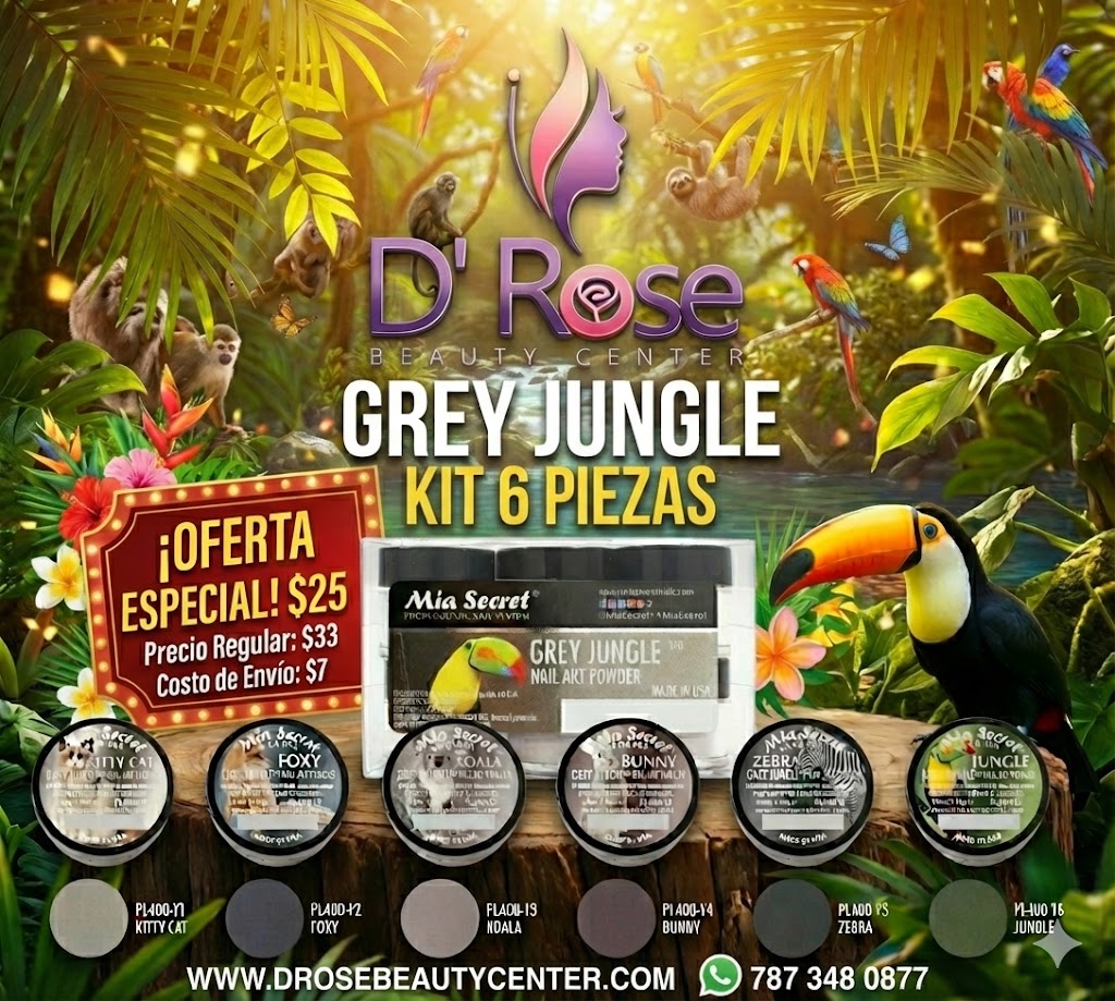 💎✨ MIA SECRET – GREY JUNGLE™ KIT 6 PIEZAS