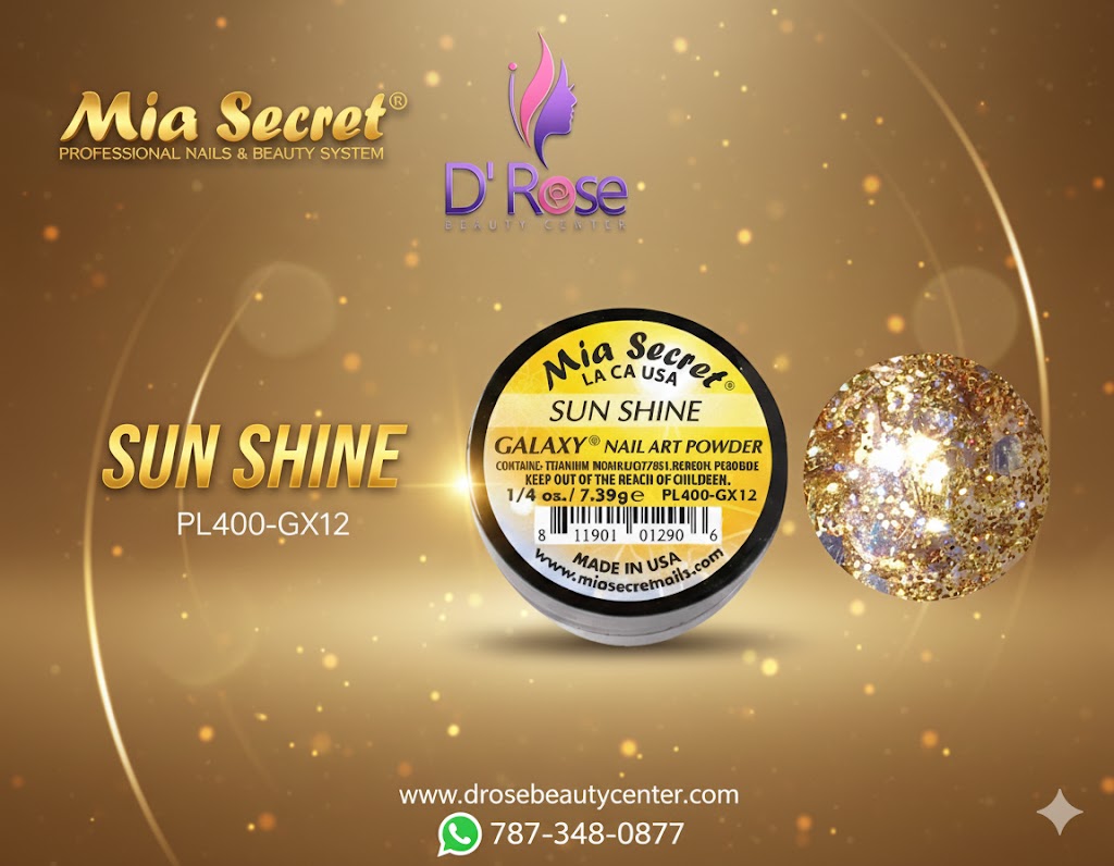 Mia Secret Polvo Acrílico Sun Shine (1/4 oz) | Colección Galaxy, Coloración Premium PL400-GX12