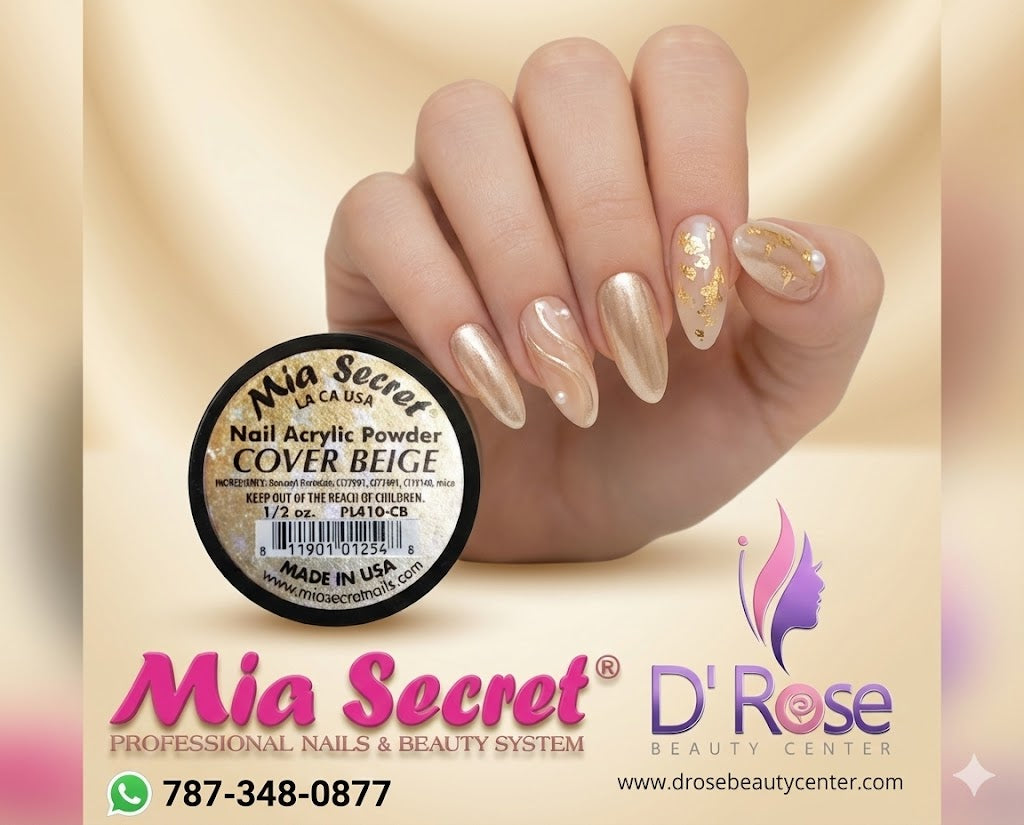 💖✨ Mia Secret® Cover BEIGE – Acrílico Cover Nude Profesional 1/2 oz | PL410-CB ✨💖