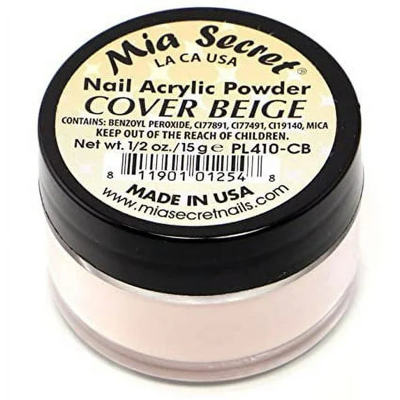 💖✨ Mia Secret® Cover BEIGE – Acrílico Cover Nude Profesional 1/2 oz | PL410-CB ✨💖