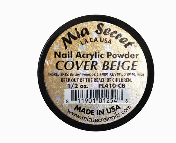 💖✨ Mia Secret® Cover BEIGE – Acrílico Cover Nude Profesional 1/2 oz | PL410-CB ✨💖