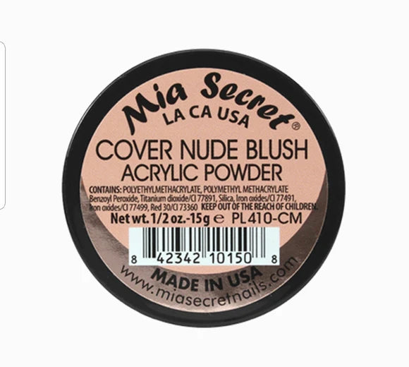 💖✨ Mia Secret® Cover Nude Blush – Acrílico Cover Nude Rosado Profesional | 1/2 oz (15 g) (PL410-CM) ✨💖