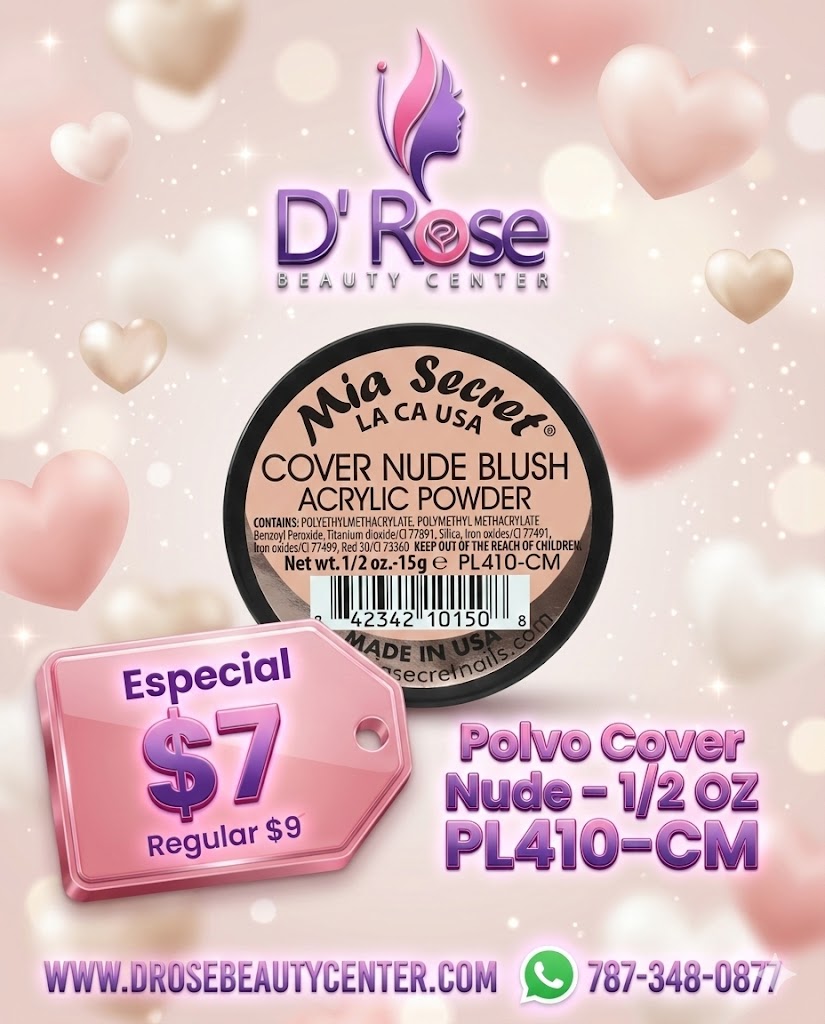 💖✨ Mia Secret® Cover Nude Blush – Acrílico Cover Nude Rosado Profesional | 1/2 oz (15 g) (PL410-CM) ✨💖