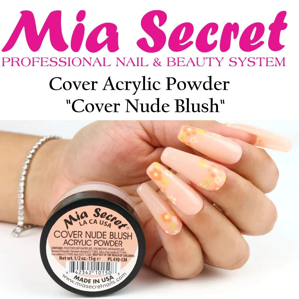 💖✨ Mia Secret® Cover Nude Blush – Acrílico Cover Nude Rosado Profesional | 1/2 oz (15 g) (PL410-CM) ✨💖