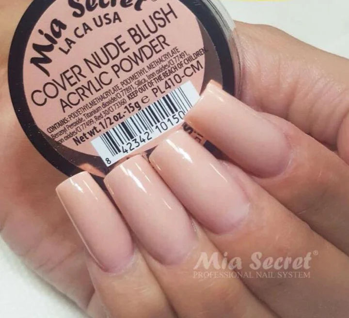 💖✨ Mia Secret® Cover Nude Blush – Acrílico Cover Nude Rosado Profesional | 1/2 oz (15 g) (PL410-CM) ✨💖