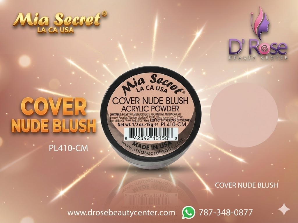 💖✨ Mia Secret® Cover Nude Blush – Acrílico Cover Nude Rosado Profesional | 1/2 oz (15 g) (PL410-CM) ✨💖