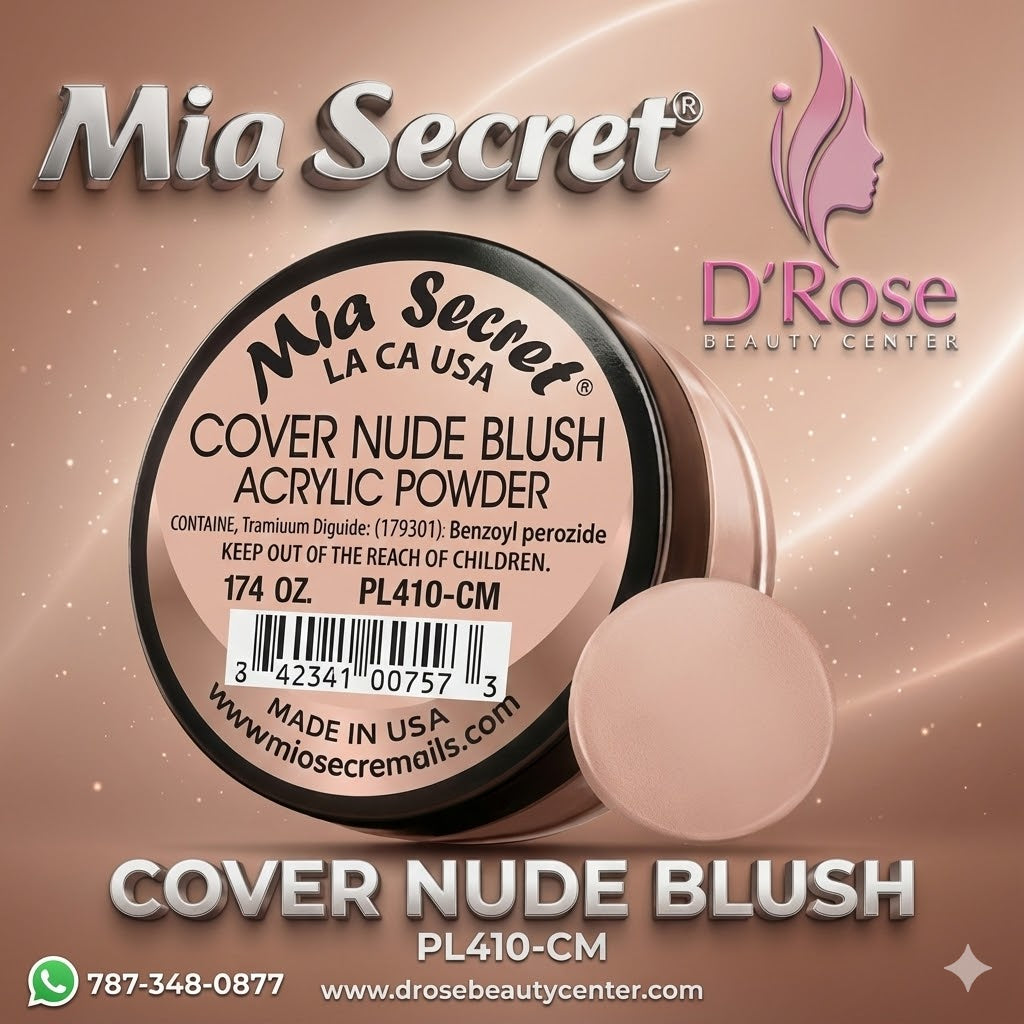 💖✨ Mia Secret® Cover Nude Blush – Acrílico Cover Nude Rosado Profesional | 1/2 oz (15 g) (PL410-CM) ✨💖