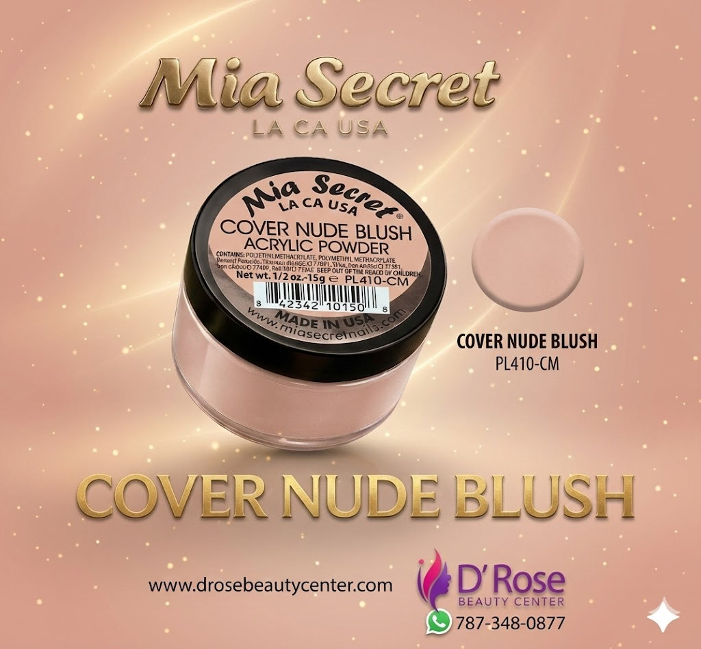 💖✨ Mia Secret® Cover Nude Blush – Acrílico Cover Nude Rosado Profesional | 1/2 oz (15 g) (PL410-CM) ✨💖
