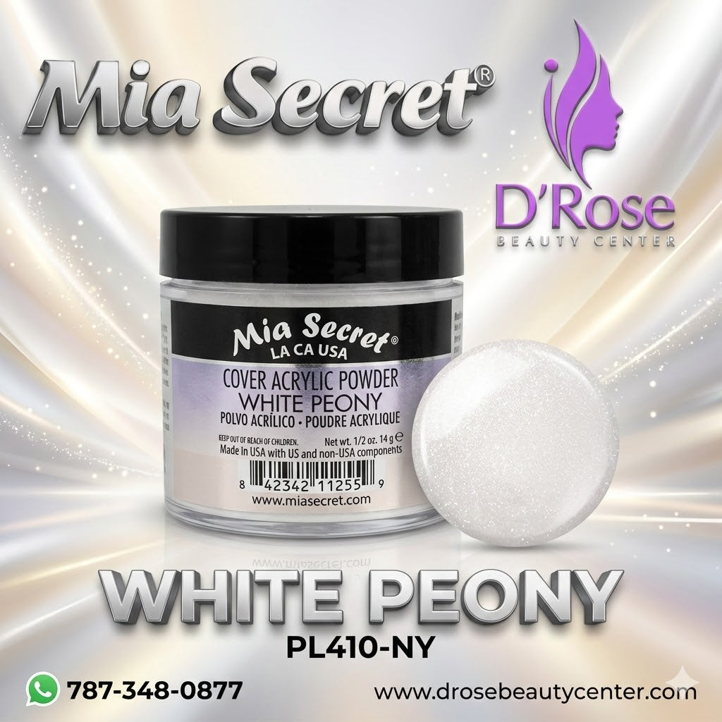 💖✨ Mia Secret® Cover White Peony – Cover Acrylic Powder 1/2 oz (14 g) | PL410-NY ✨💅
