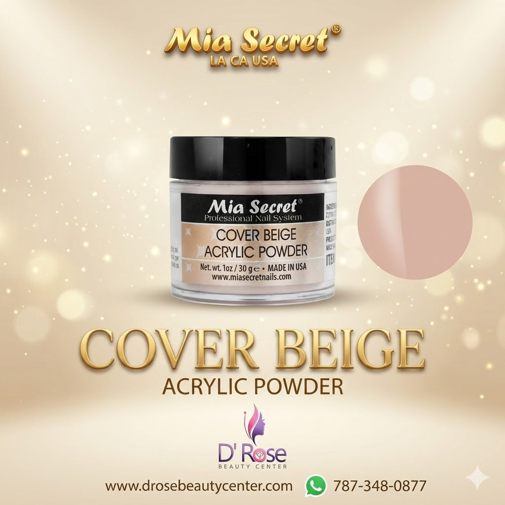💖✨ Mia Secret® Cover BEIGE – Acrílico Cover Profesional 1 oz (PL420-CB) ✨💖