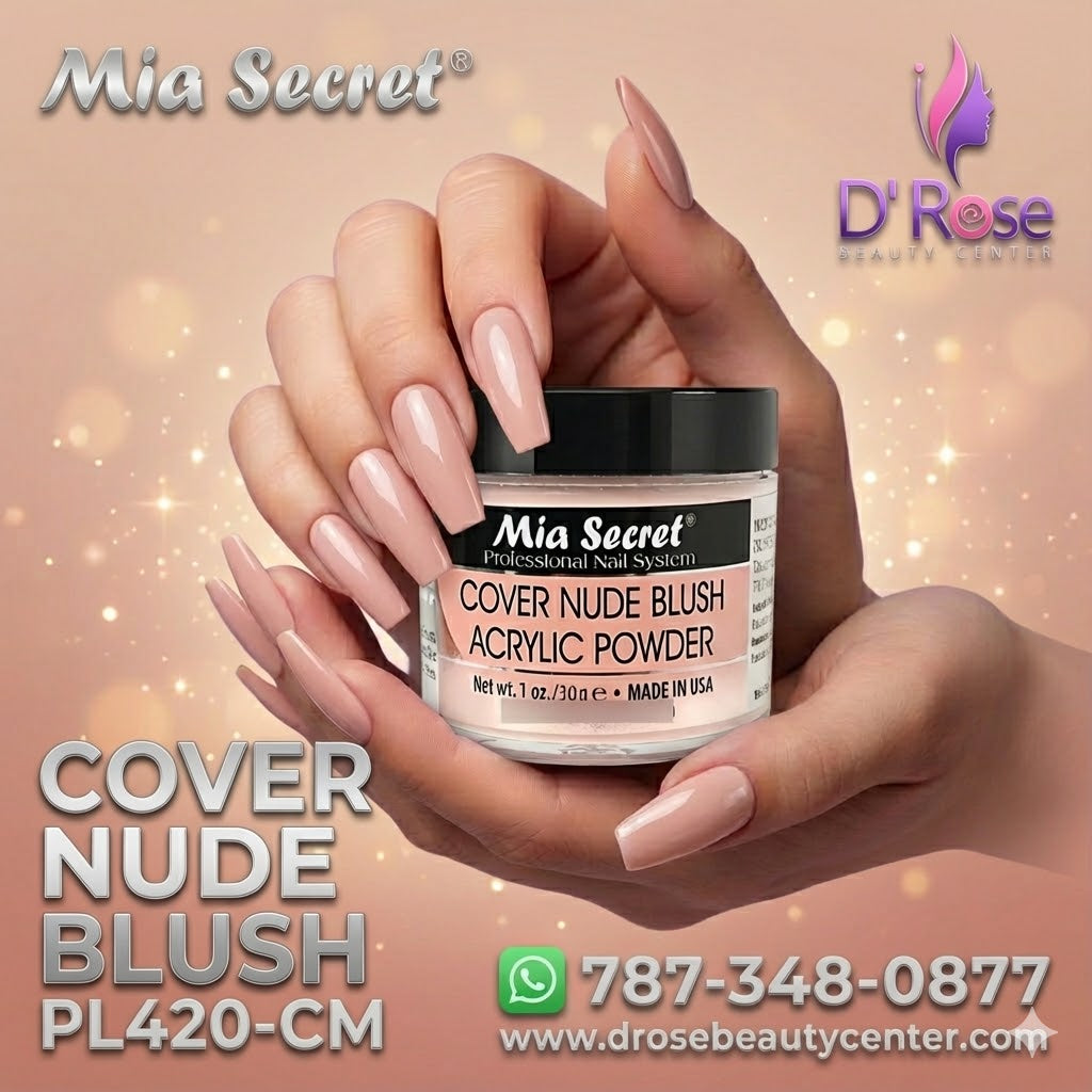 💖✨ Mia Secret® Cover Nude Blush – Acrílico Cover Profesional 1 oz (PL420-CM) ✨💖