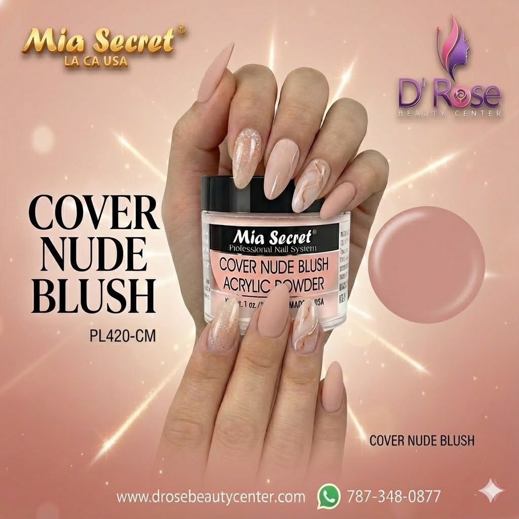 💖✨ Mia Secret® Cover Nude Blush – Acrílico Cover Profesional 1 oz (PL420-CM) ✨💖