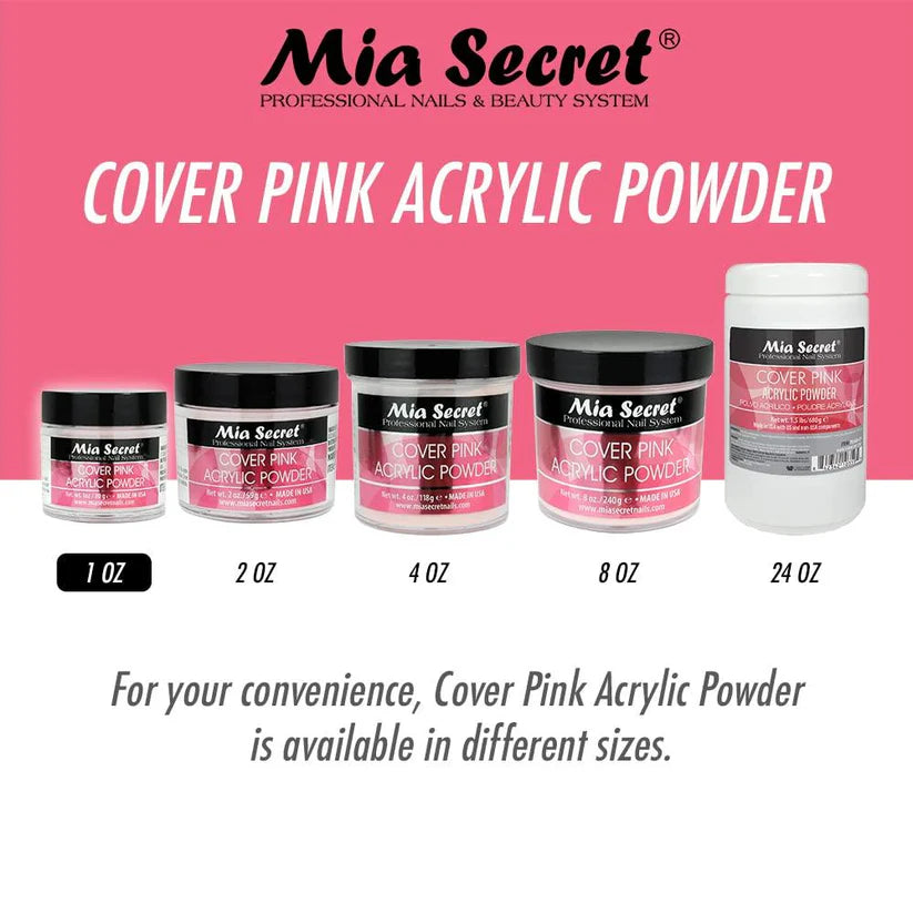 💖✨ Mia Secret® Cover PINK – Acrílico Cover Profesional 1 oz | Baby Boomer Perfecto ✨💖