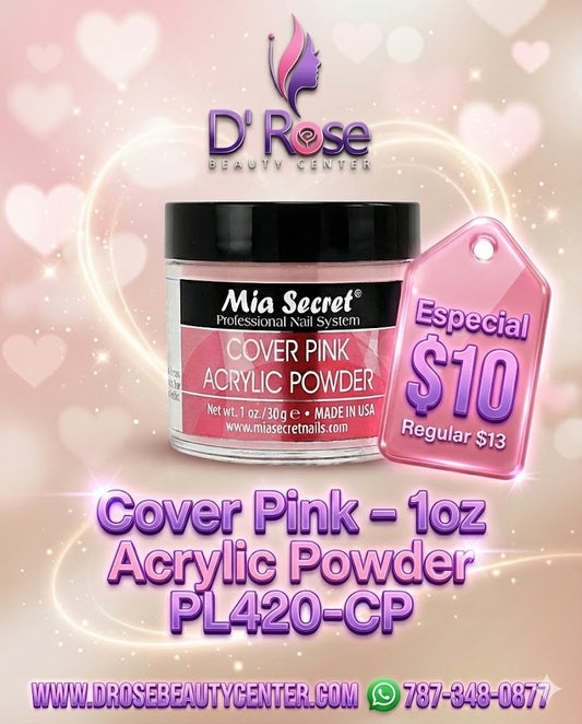 💖✨ Mia Secret® Cover PINK – Acrílico Cover Profesional 1 oz | Baby Boomer Perfecto ✨💖
