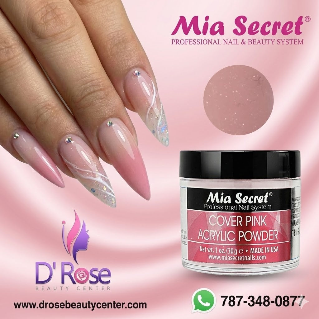 💖✨ Mia Secret® Cover PINK – Acrílico Cover Profesional 1 oz | Baby Boomer Perfecto ✨💖