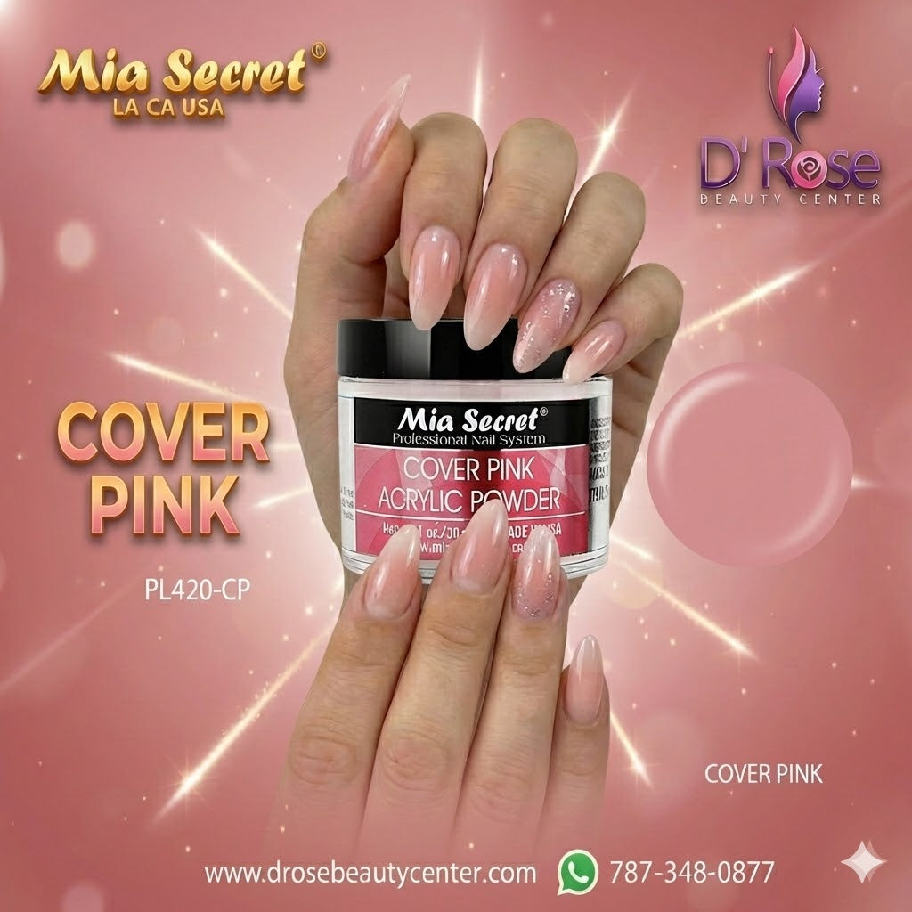 💖✨ Mia Secret® Cover PINK – Acrílico Cover Profesional 1 oz | Baby Boomer Perfecto ✨💖