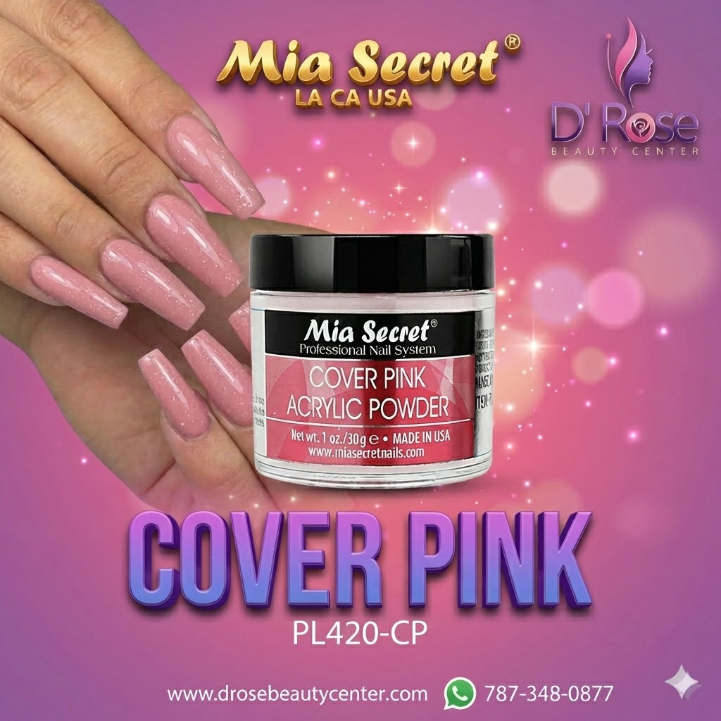 💖✨ Mia Secret® Cover PINK – Acrílico Cover Profesional 1 oz | Baby Boomer Perfecto ✨💖