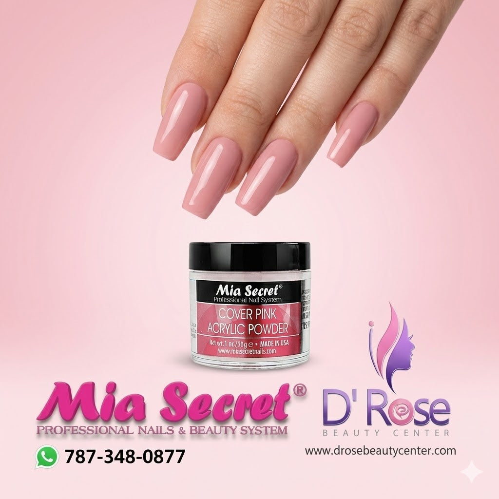 💖✨ Mia Secret® Cover PINK – Acrílico Cover Profesional 1 oz | Baby Boomer Perfecto ✨💖